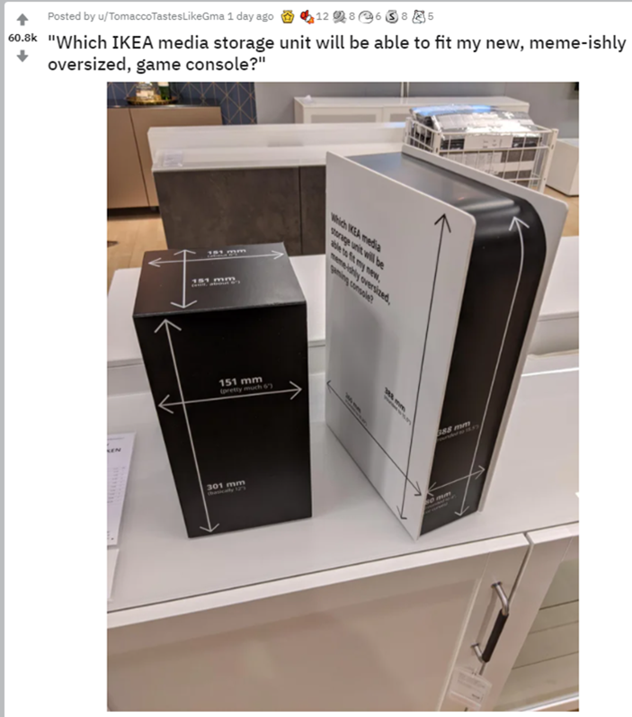 IKEA 開始提供 PS5 與 Xbox Series X 的紙模型，讓你買家具之前可以快速比對_台北網頁設計